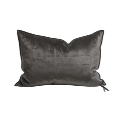Coussin Vice Versa - Velours Royal - Charbon