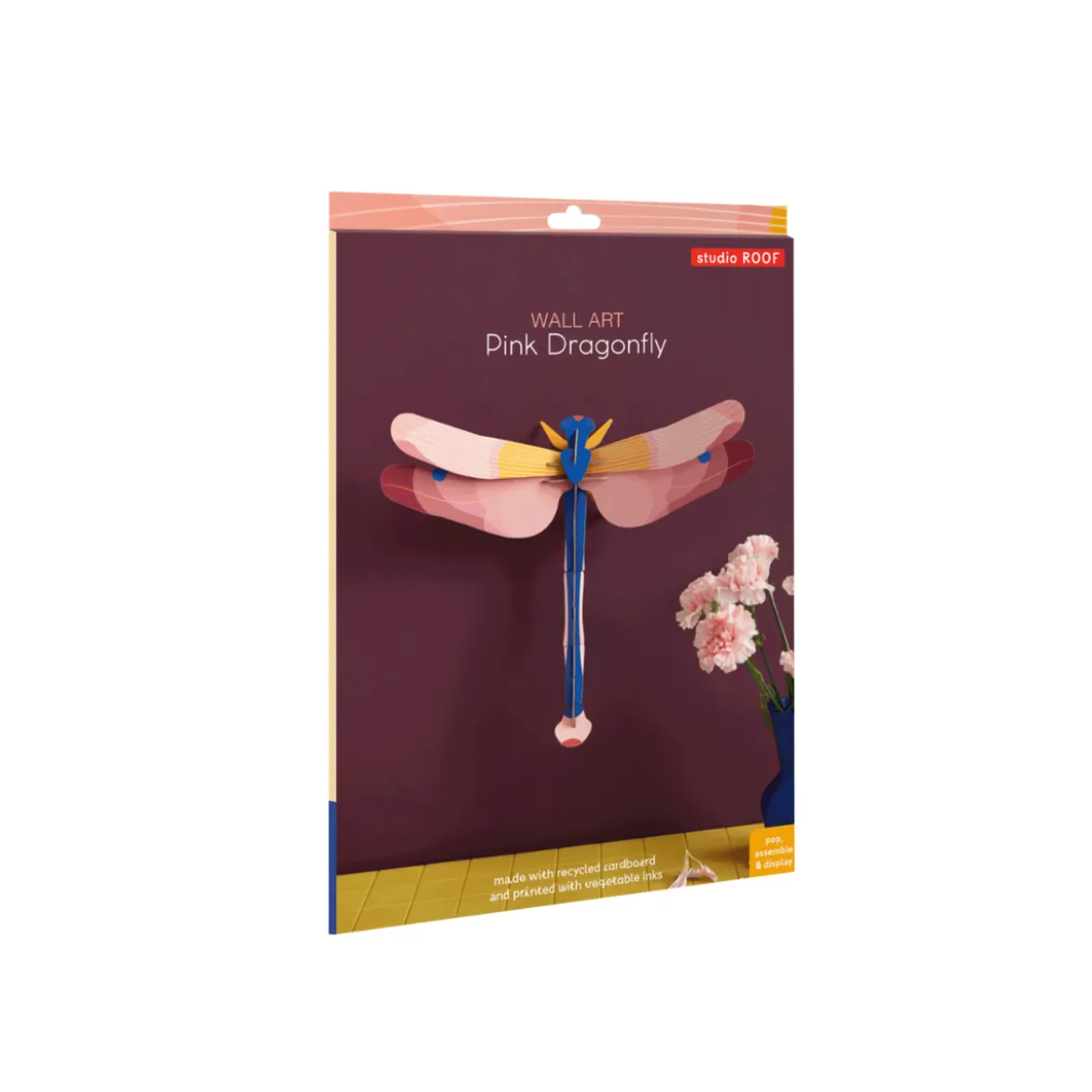 Décoration murale Libellule Rose - Pink Dragonfly