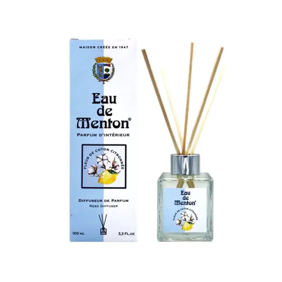 Diffuseur de parfum d'intérieur - Fleur de Coton Citronnée 100ml