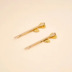 Duo Barrettes fines Roses