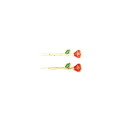 Duo Barrettes fines Roses