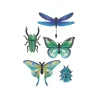 Ensemble d'insectes en papier