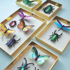 Ensemble d'insectes en papier