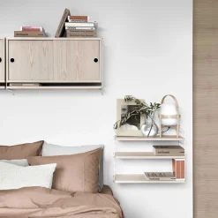 Etagère String Pocket - Frêne & Blanc