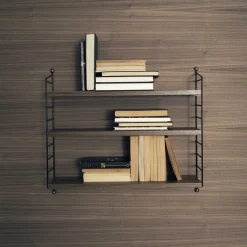Etagère String Pocket - Noyer & Noir