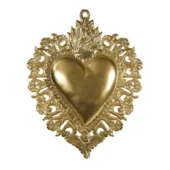 Exvoto Coeur Maria Or Grand Or