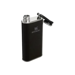 Flasque Classic Easy Fill Wide Mouth Flask - Hammertone Black 0.23L