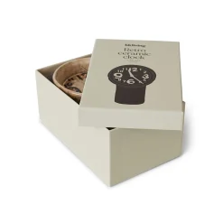 Horloge Rétro en céramique - h 23,5 cm - Crème