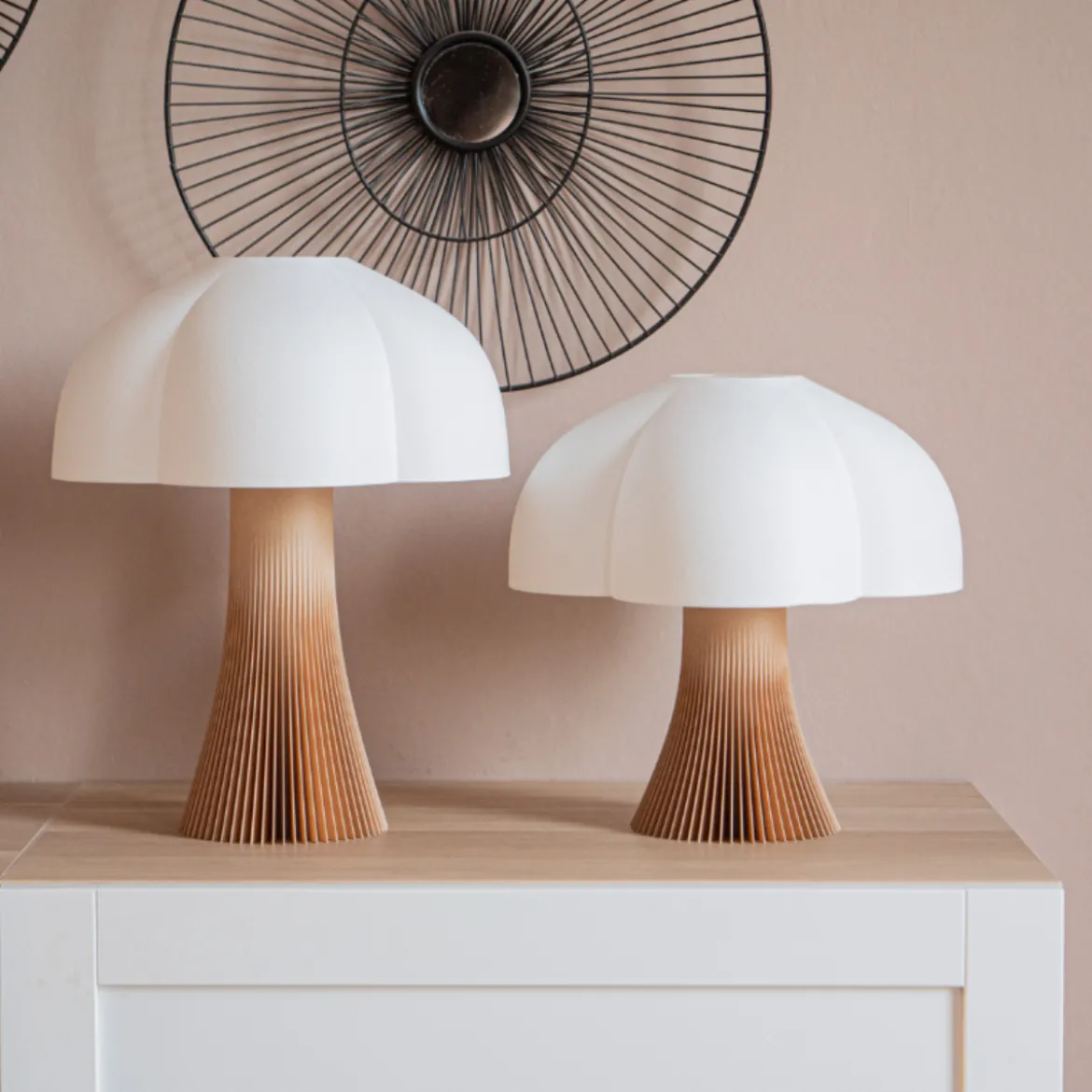 Lampe Arborescence - Bois Beige Clair