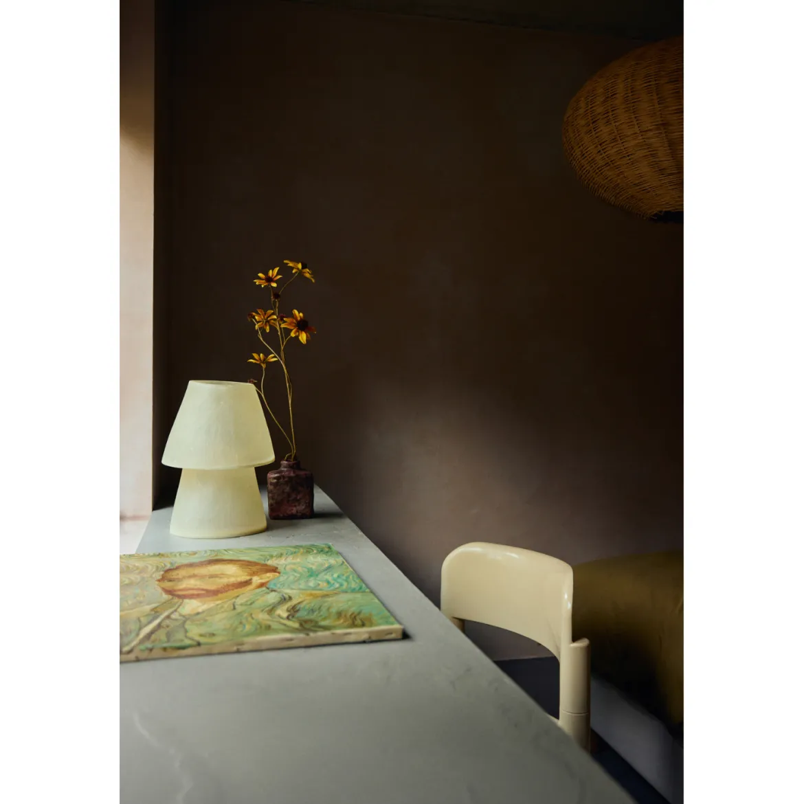 Lampe de table - Glassfiber Off White
