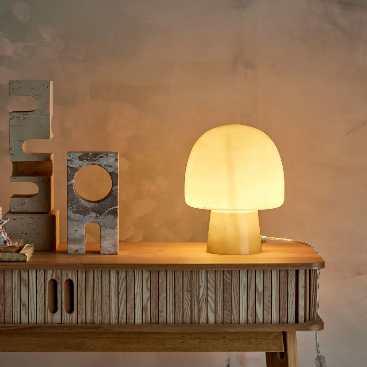 Lampe de table Paddy en verre