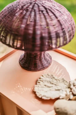 Lampe De Table Rotin - Ø 34 cm x 30 cm