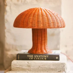 Lampe De Table Rotin - Ø 34 cm x 30 cm