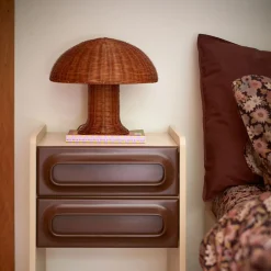 Lampe De Table Rotin - Ø 34 cm x 30 cm