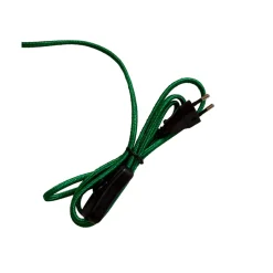 Lampe de Table - Rotin Rayures Brun Small
