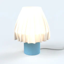Lampe de Table - Volute Bleu Ciel