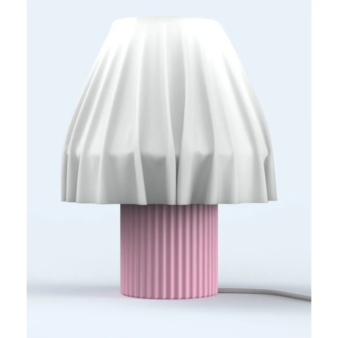 Lampe de Table - Volute Petal Rose