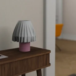Lampe de Table - Volute Petal Rose