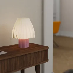 Lampe de Table - Volute Petal Rose
