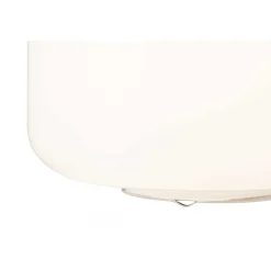Lampe Livo Metal Chrome & Verre - Blanc