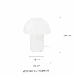 Lampe Missa - Verre Blanc