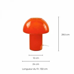 Lampe Missa - Verre Orange