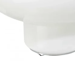 Lampe Ovalie - Verre Blanc