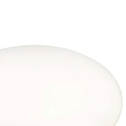 Lampe Ovalie - Verre Blanc
