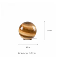 Lampe à poser en verre soufflé - Astrolis Beige