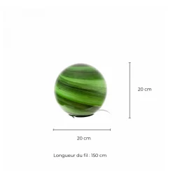 Lampe à poser en verre soufflé - Astrolis Vert