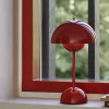 Lampe à poser Flowerpot VP9 Sans fil - Rouge Vermillion