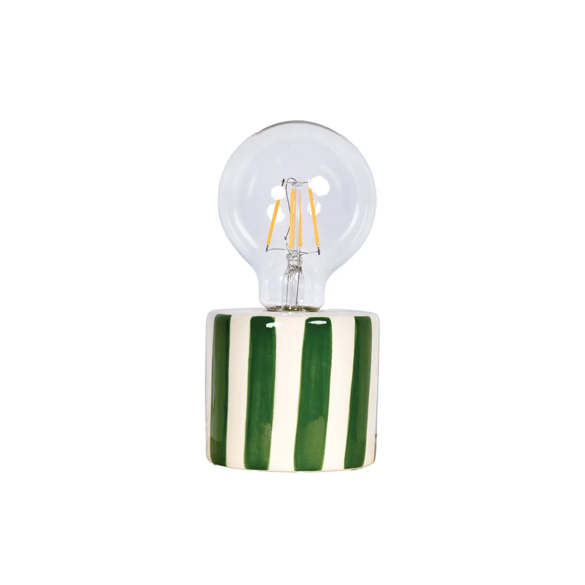 Lampe à poser à rayures