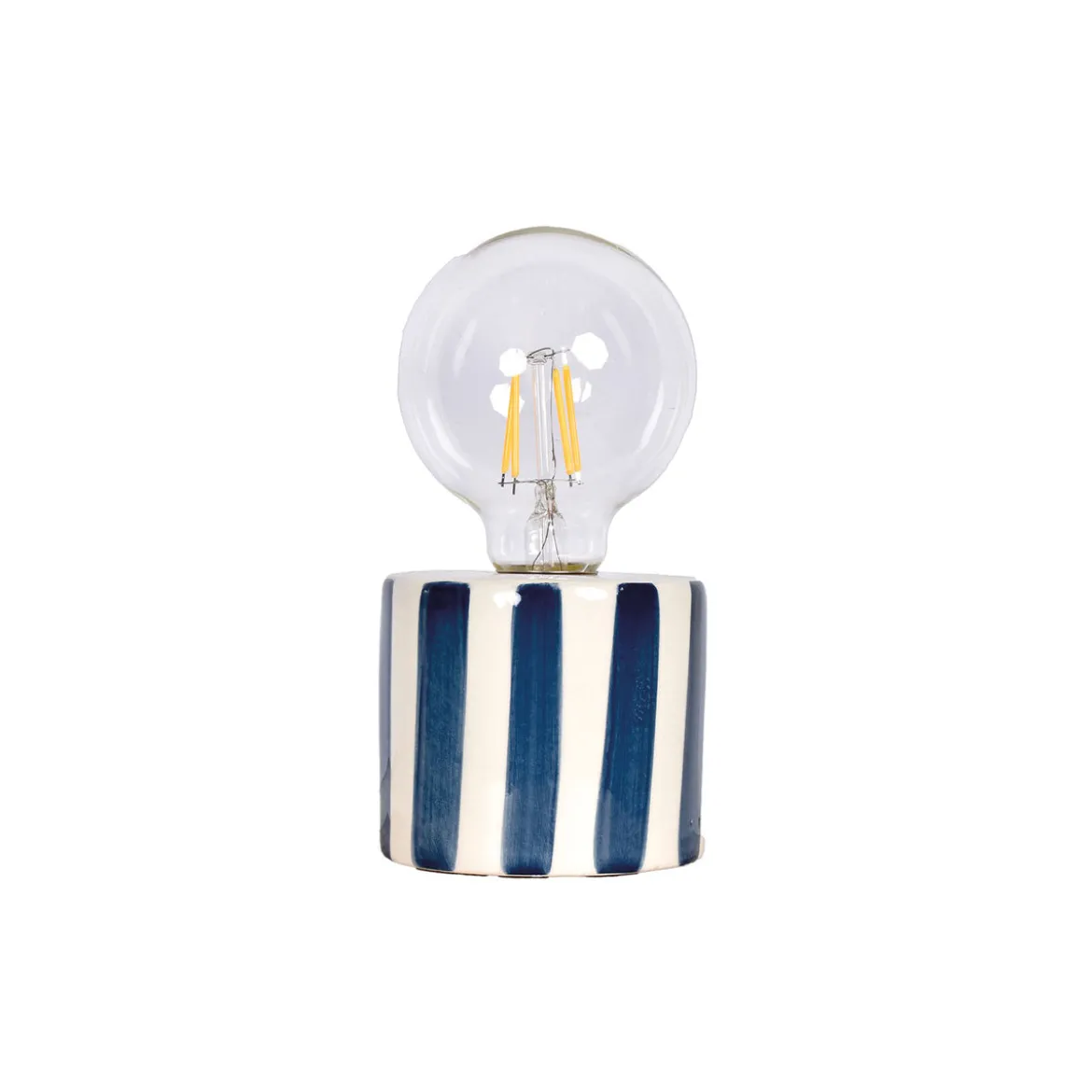Lampe à poser à rayures