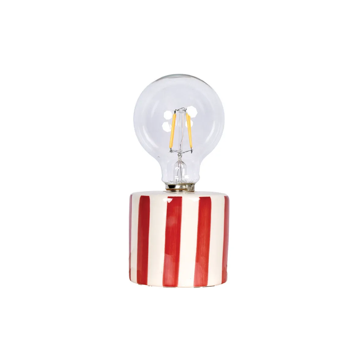 Lampe à poser à rayures