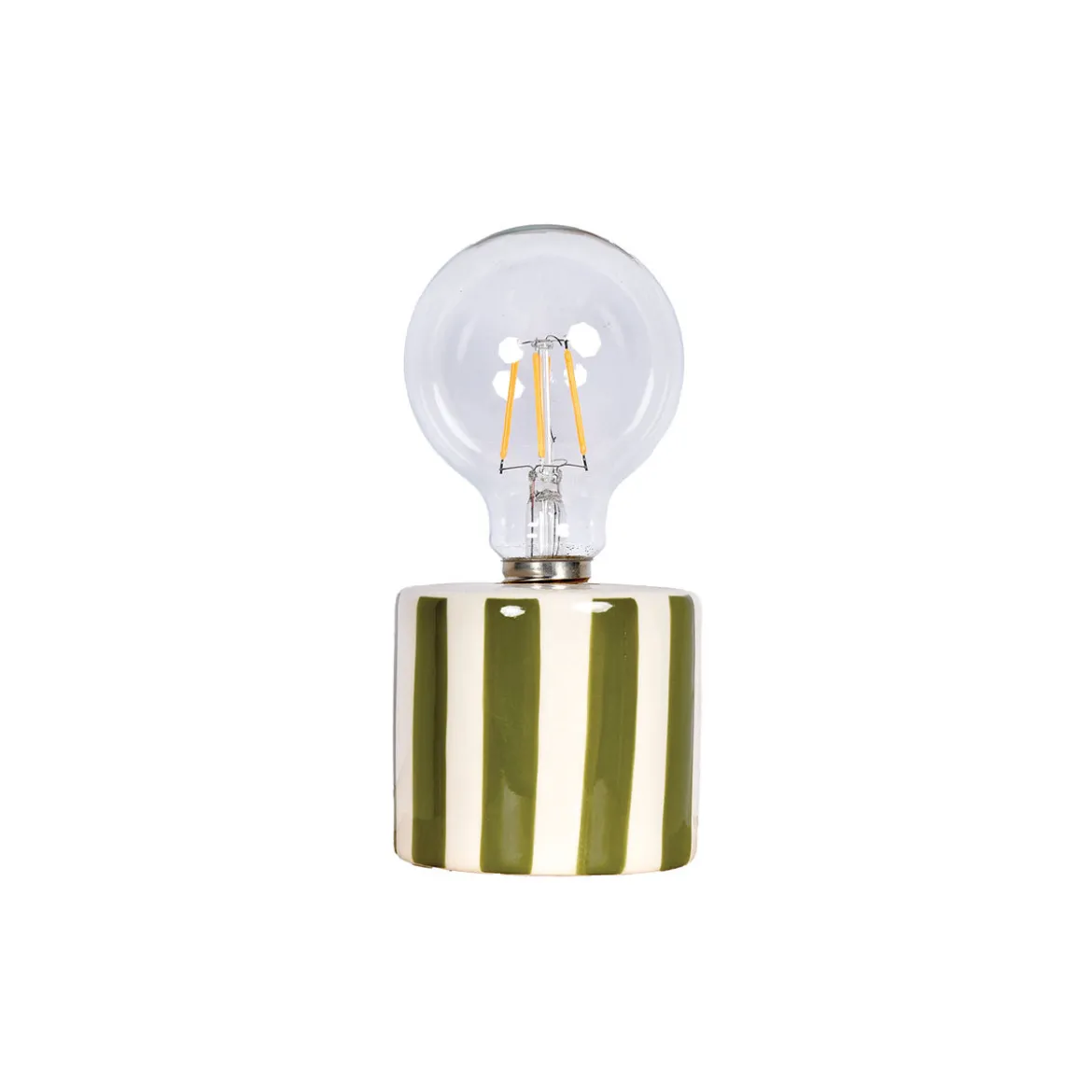 Lampe à poser à rayures
