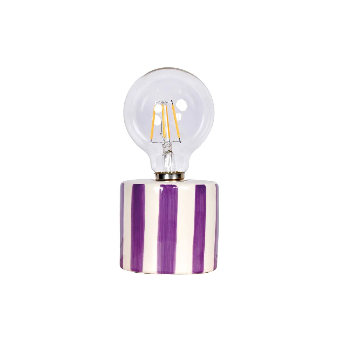 Lampe à poser à rayures