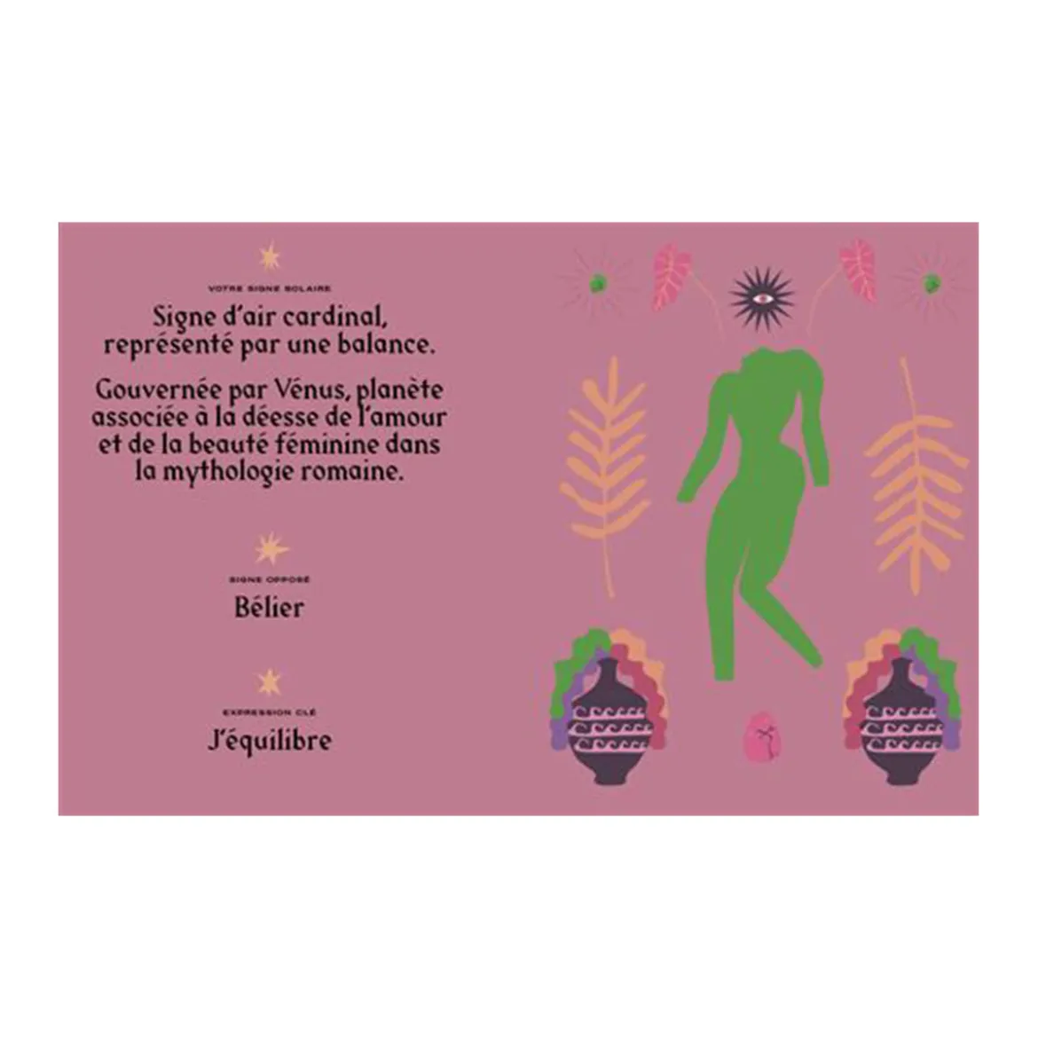 Livre Astrologie signe Balance