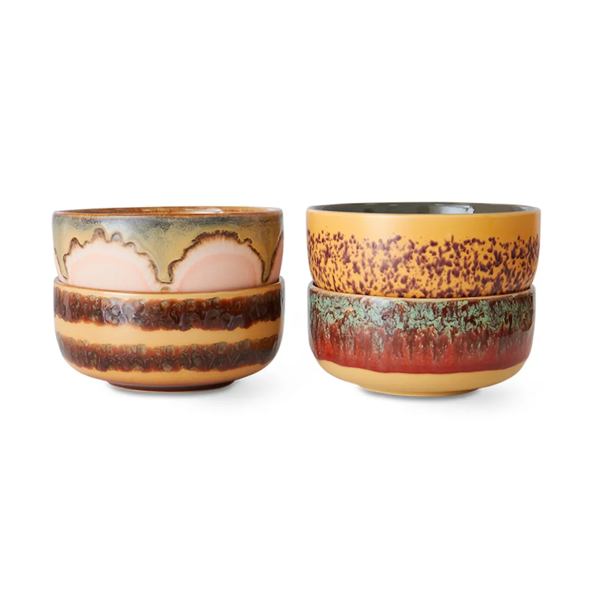 Lot de 4 Bols à Dessert Harbour 70s - ø 12,5 cm