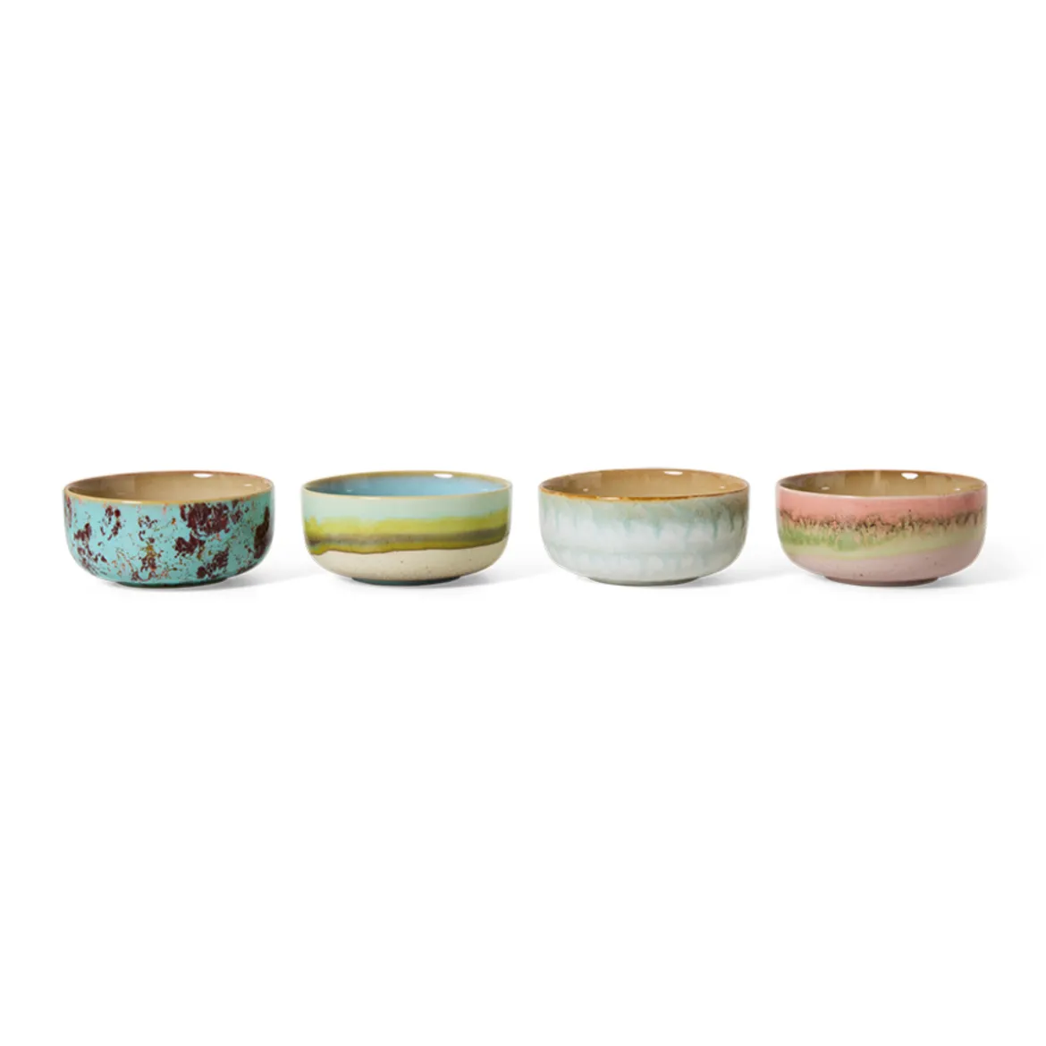 Lot de 4 Bols dessert 70s S Impression