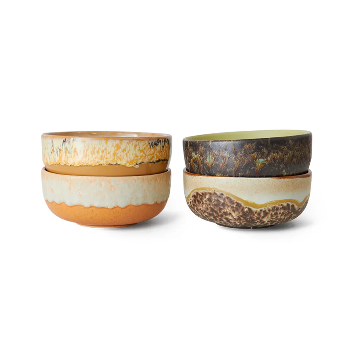 Lot de 4 Bols à Tapas Drift 70s - ø 11 cm