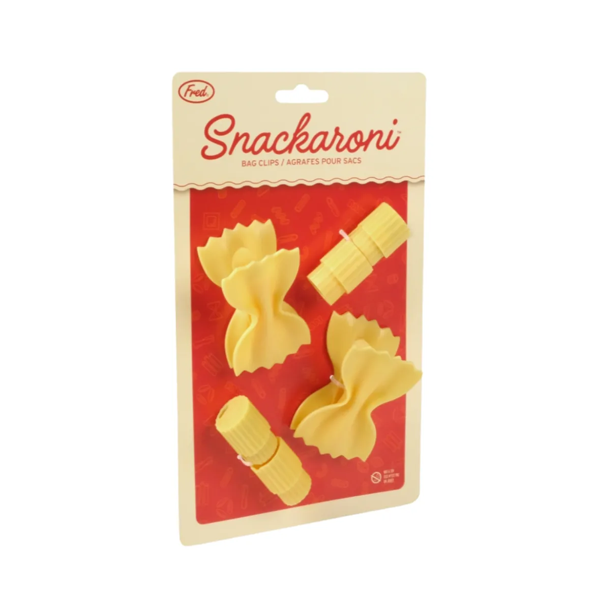 Lot de 4 clips - Pâtes Snackaroni