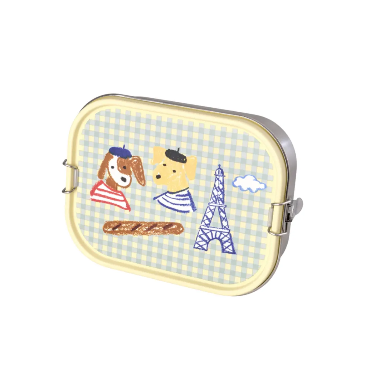 Lunchbox Acier Inox Paris Bleu - 1400 ml