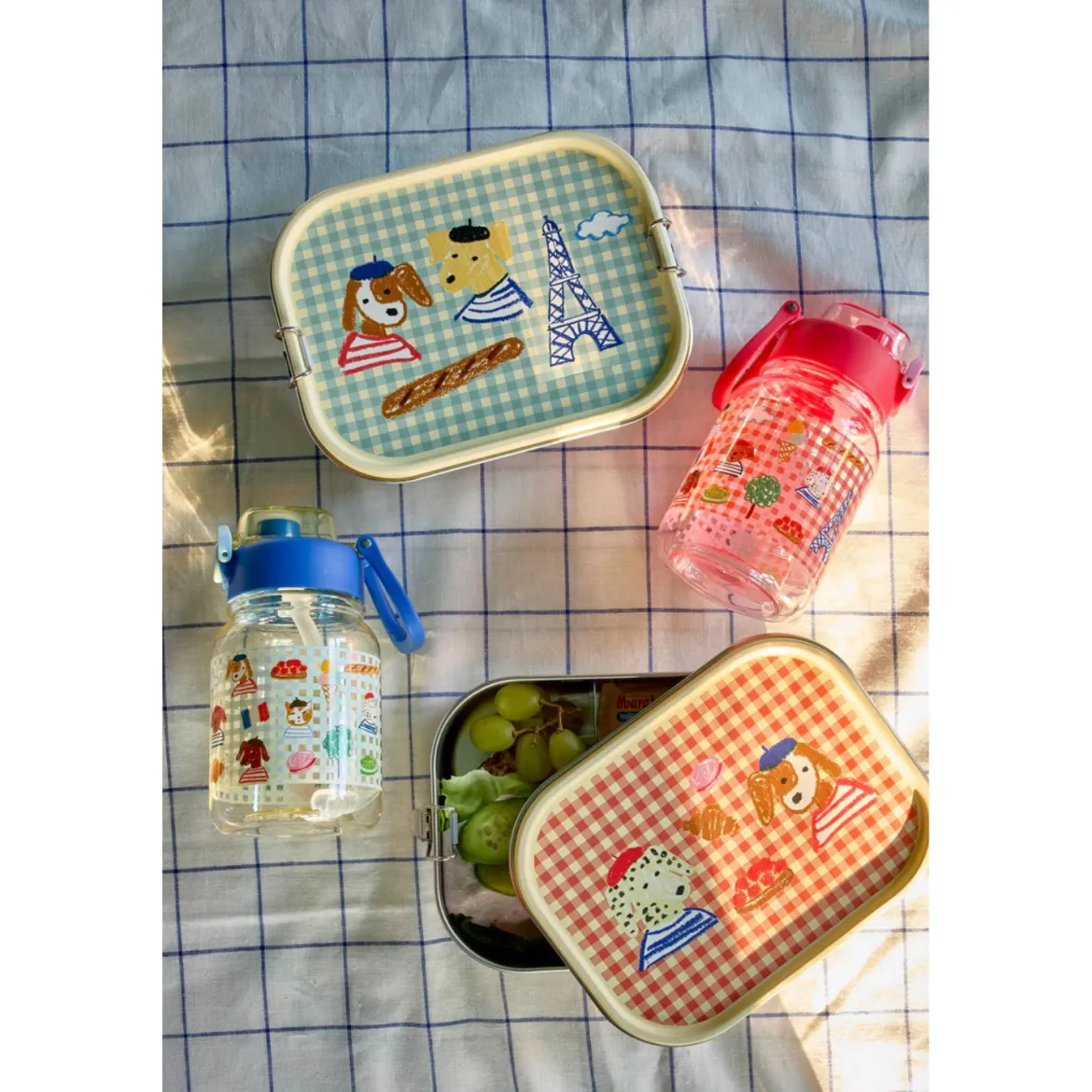 Lunchbox Acier Inox Paris Red - 1400 ml