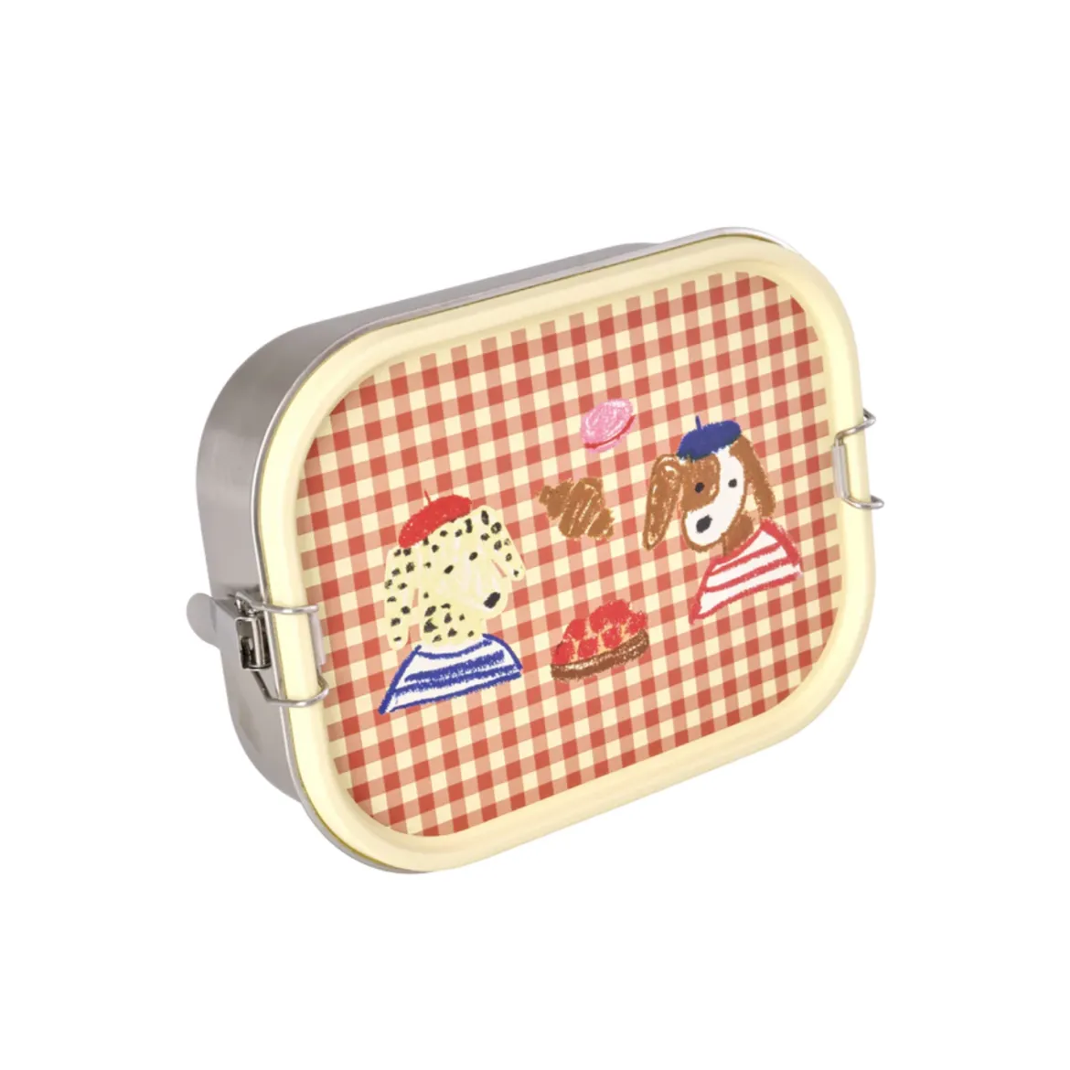 Lunchbox Acier Inox Paris Red - 1400 ml