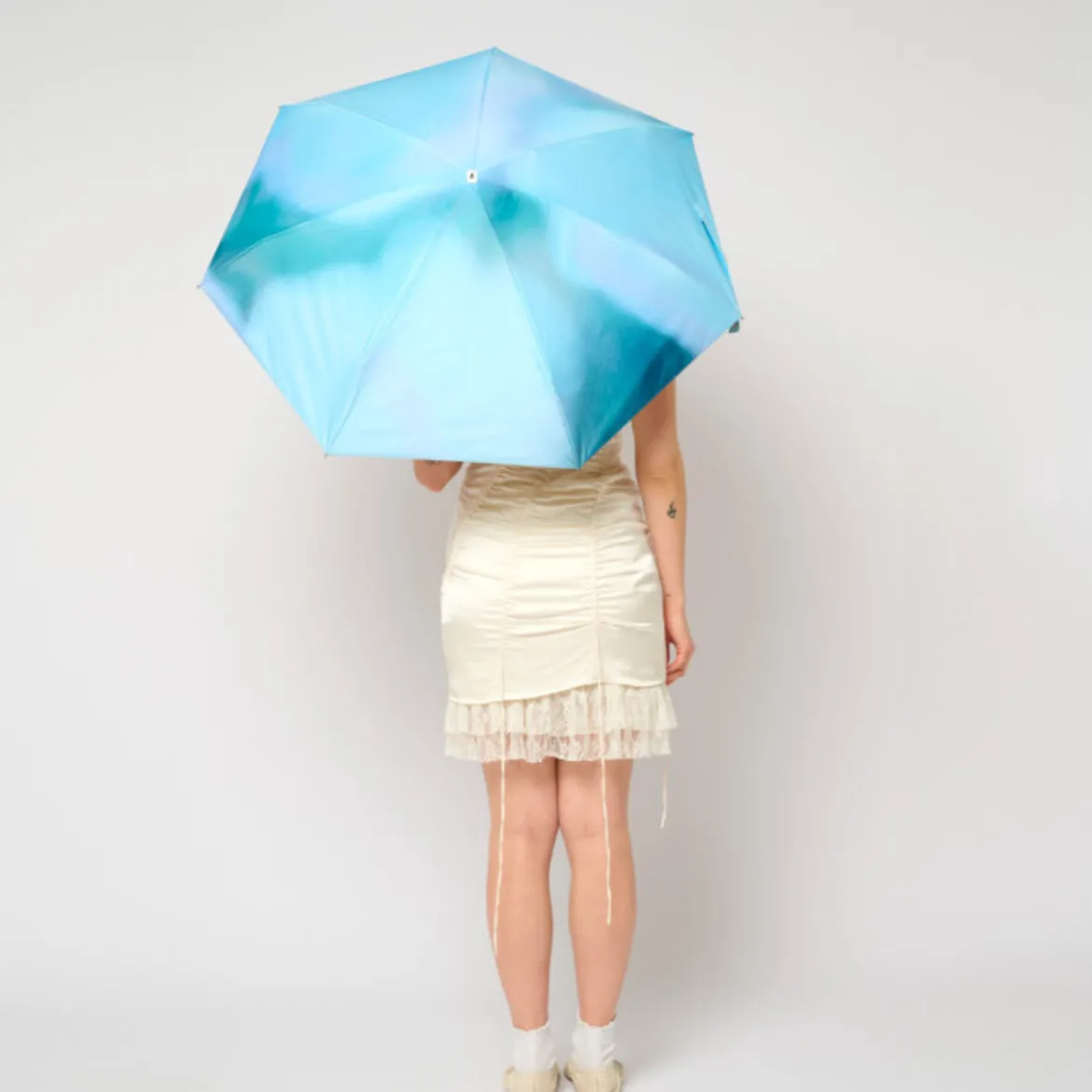 Mini Parapluie Ombrelle Anti-UV - Qasadar Tie & Dye Bleu