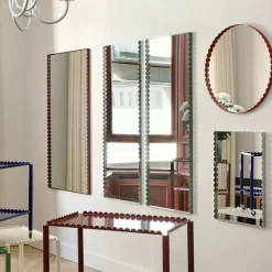 Miroir Arcs Rectangle - 133 x 72 cm - Bordeaux
