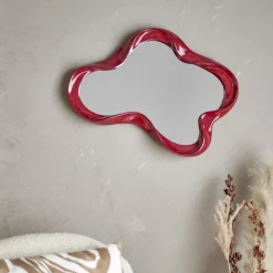 Miroir mural Violeta - Rouge