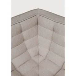 Module d'angle canapé N701 - écru tissu éco