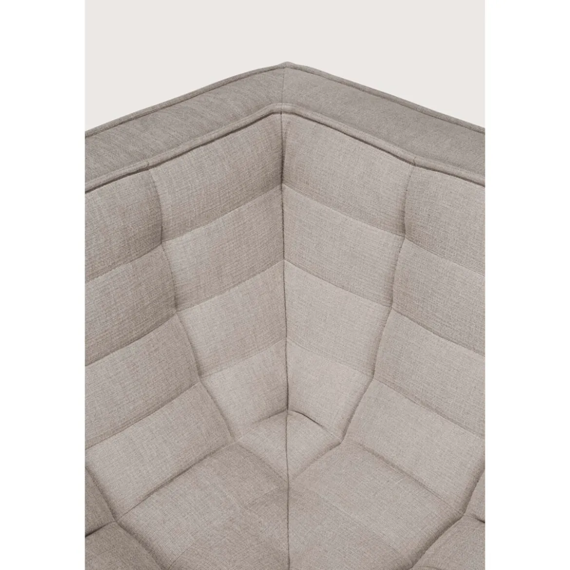 Module d'angle canapé N701 - écru tissu éco
