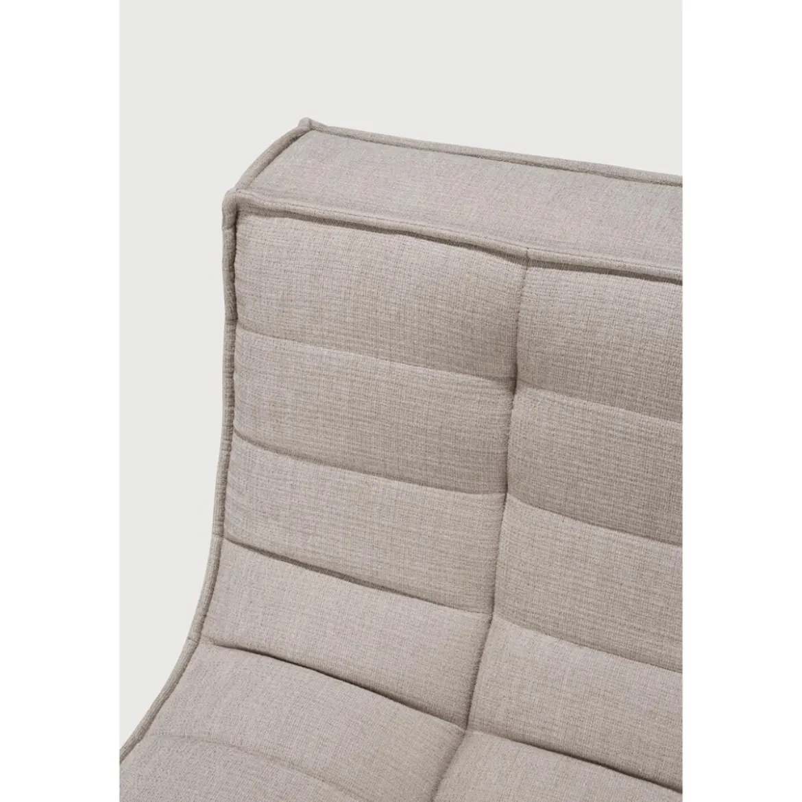 Module d'angle canapé N701 - écru tissu éco
